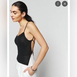 Reformation Linda Cotton Open Back Tank XXS